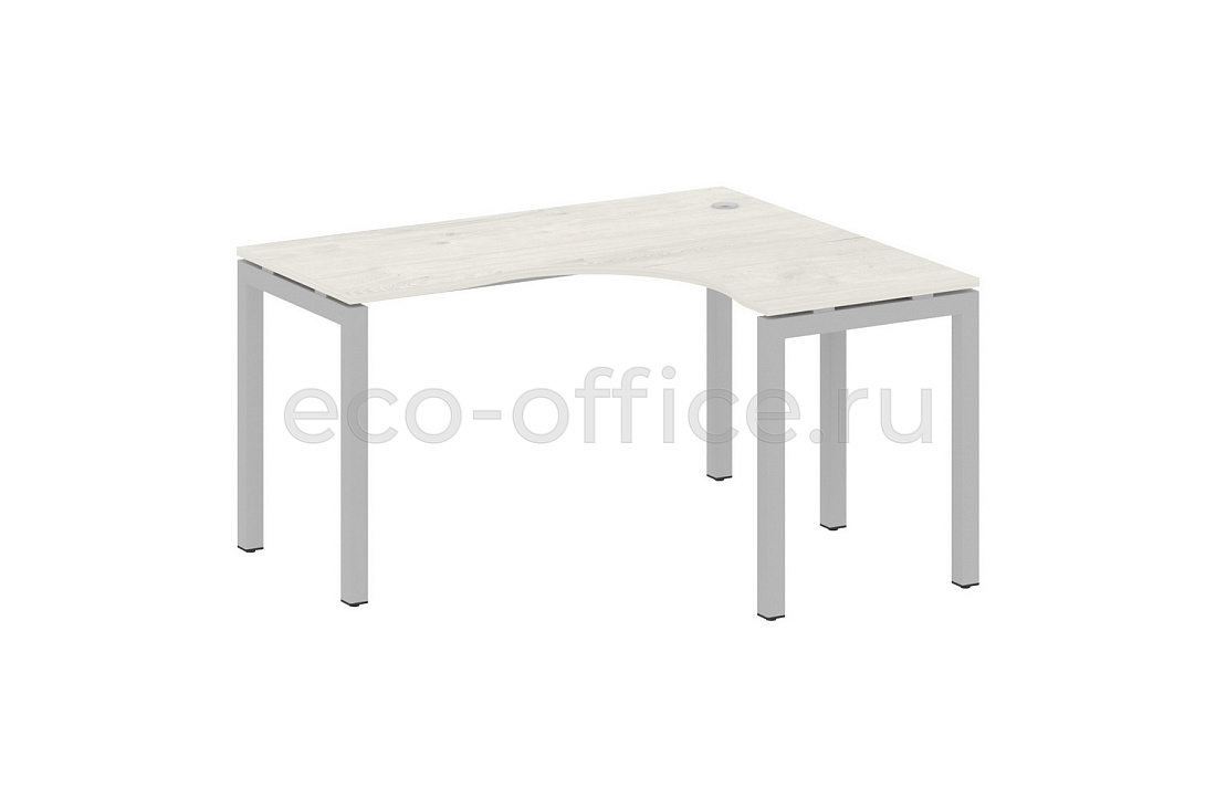 Стол криволинейный правый METAL SYSTEM QUATTRO 5x5 50БП.СА-3 Пр Дуб Наварра / Серый металл купить в Москве