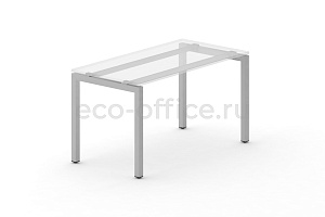 Металлокаркас на П-образных опорах 50x50 для стола 1000*720 Серый металл фото