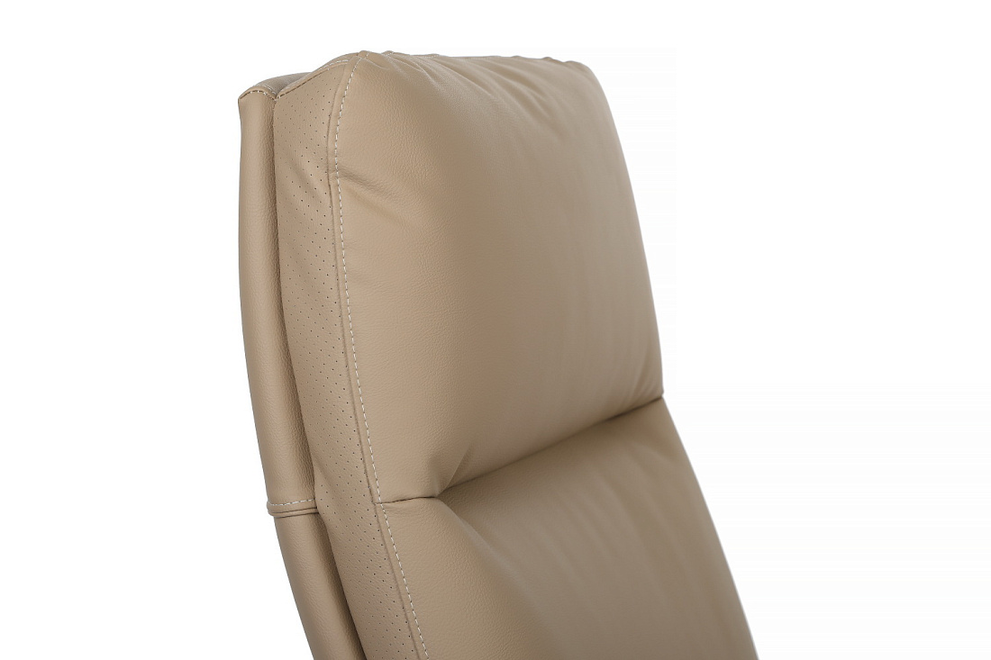 кресло руководителя rv chair leon a916-1 бежевая экокожа фото