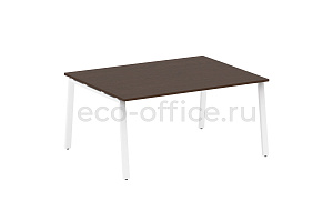 Стол переговорный (1 столешница) METAL SYSTEM STYLE БА.ПРГ-1.4 Венге Цаво / Белый металл фото