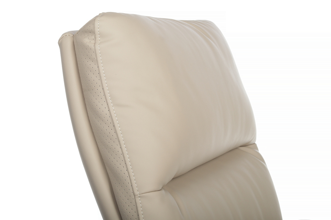 кресло rv chair leon-m b916 кремовая экокожа фото