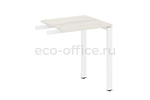 Приставной элемент на П-образном м/к METAL SYSTEM STYLE БП.ПР-1 Дуб Наварра / Белый металл фото