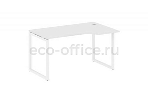 Стол криволинейный правый METAL SYSTEM QUATTRO 4x4 40БО.СА-2 Пр Белый / Белый металл фото