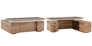 Стол письменный с тумбой и приставкой Liverpool LVP19010106 фото