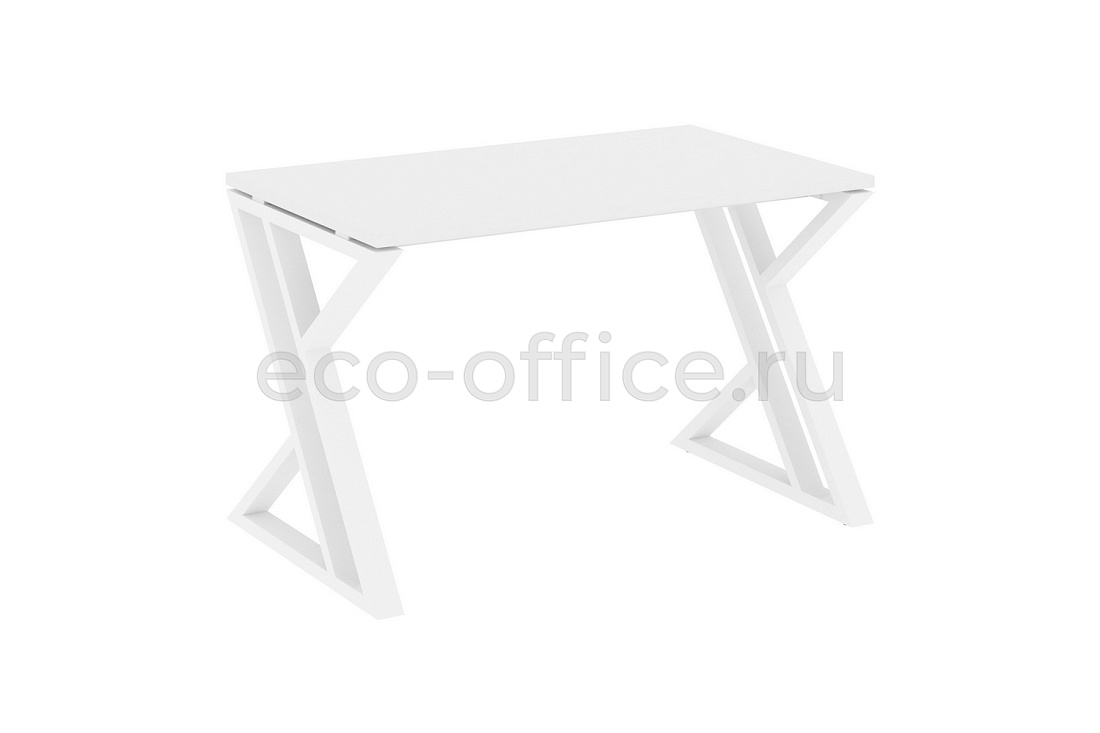 Стол рабочий LOFT VR.L-SRZ-2.7 Белый Бриллиант / Белый металл   стоимость