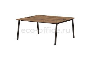 Стол-тандем на металлокаркасе LAVANA STEEL T-140 Таксония Медовая фото
