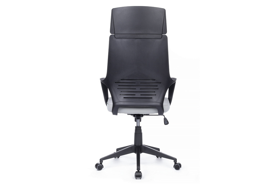 Кресло офисное RV Chair IQ RV 8989 Чёрный пластик / Светло-серая ткань  стоимость