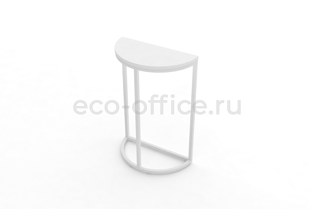 Стол журнальный SLICE-750 Белый Бриллиант / Белый металл  стоимость