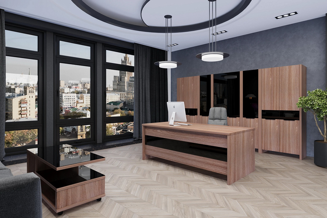 кабинет руководителя акцент темный шимо фото