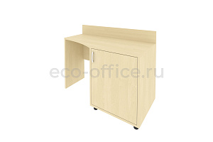Стол (узкий) с тумбой и бортиком правый LIGHT С-СТУ-120 (R) Клён фото