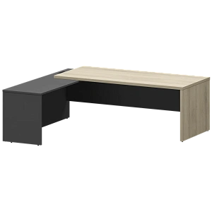 Стол руководителя левый Protech KZP-22L Кронберг/Графит фото