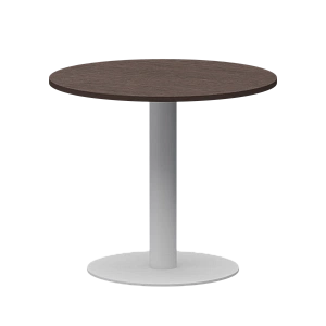 Стол круглый Protech АМ-Д90 Дуб венге/Белый фото