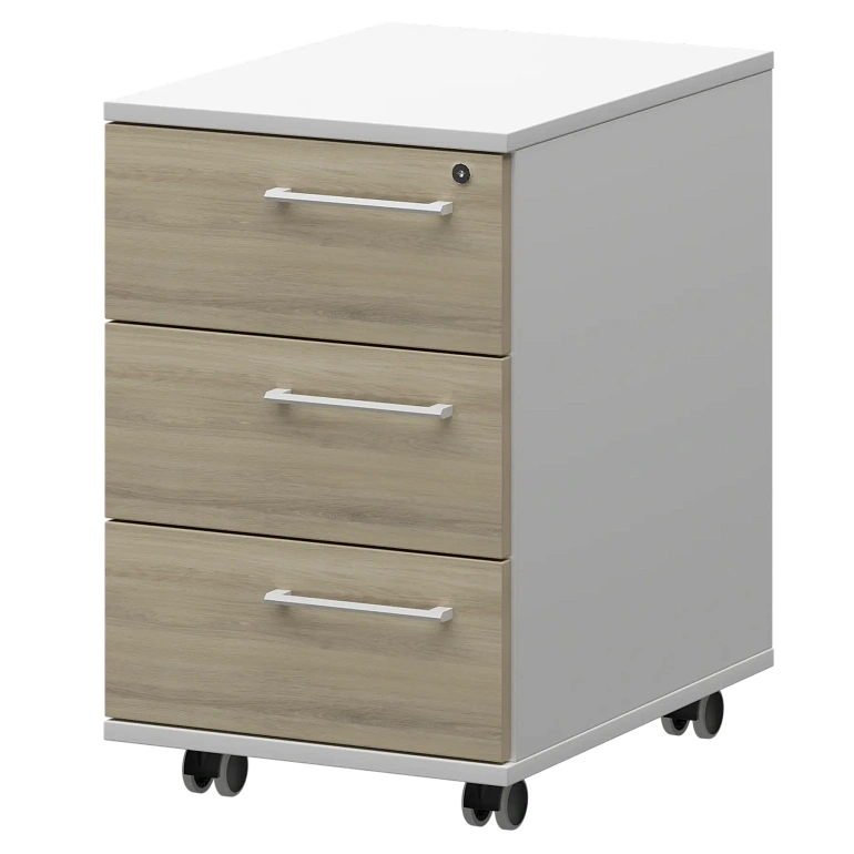 тумба мобильная/подвесная левая protech kzt-61l кронберг/белый фото