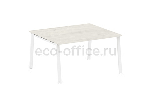 Стол переговорный (1 столешница) METAL SYSTEM STYLE БА.ПРГ-1.3 Дуб Наварра / Белый металл фото