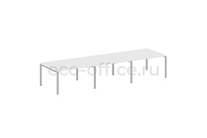 Стол переговорный (3 столешницы) METAL SYSTEM STYLE БП.ПРГ-3.3 Белый / Серый металл фото