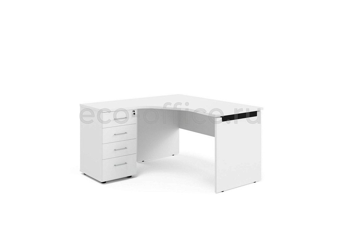 Стол эргономичный левый TOUR WOOD 114S1010_L W3W3 (7016) Белый  стоимость