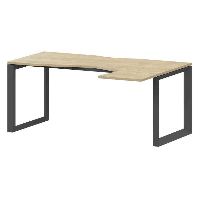 стол эргономичный правый на металлокаркасе protech нтмп.о-060.пр баттл рок/антрацит фото