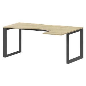 Стол эргономичный правый на металлокаркасе Protech НТМП.О-060.ПР Баттл Рок/Антрацит фото