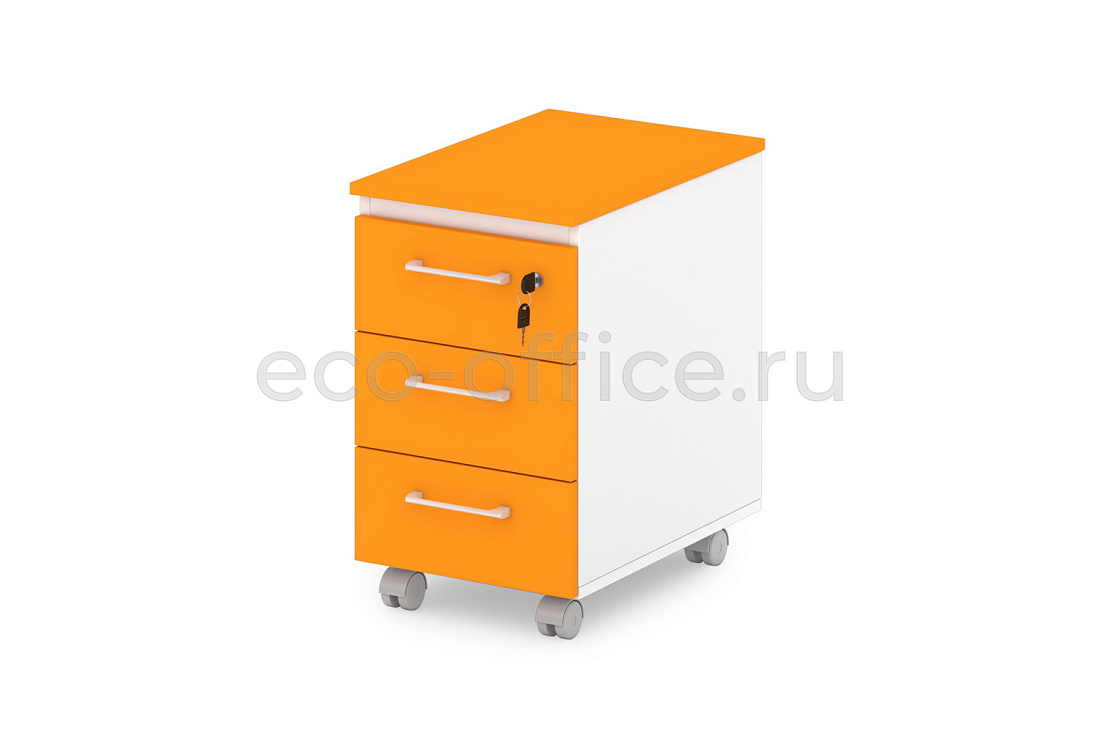 Тумба подкатная малая SENTIDA COLOR S-93 Апельсин  стоимость