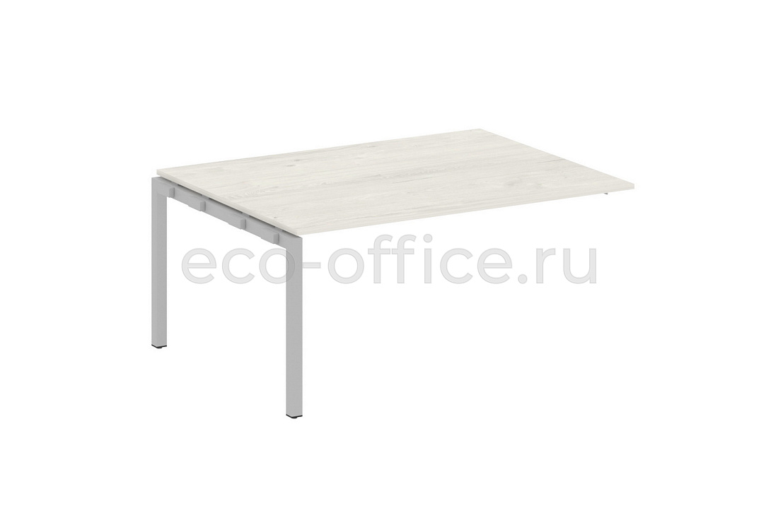 Проходной наборный элемент переговорного стола METAL SYSTEM QUATTRO 5x5 50БП.ППРГ-4 Дуб Наварра / Серый металл  стоимость