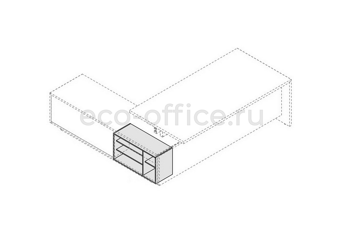 Вставка "В" для удлинительного отделения с полками (меламин) ELITE 174260 Dark Poplar (Cod.63)  стоимость