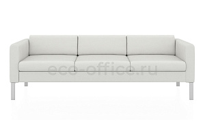Трехместный диван МОДЕРН экокожа Euroline 920 Ультра белый фото
