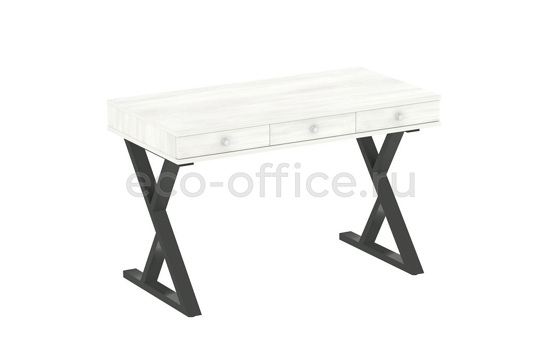 Стол на металлокаркасе HomeOffice VR.SP-1-118.M antracite Снежная Патина  стоимость