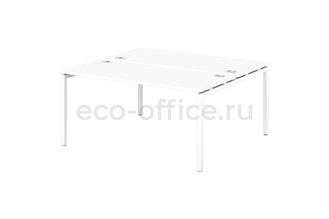 Стол-тандем на металлокаркасе 40*40 SENTIDA STEEL S-49 Белый  стоимость