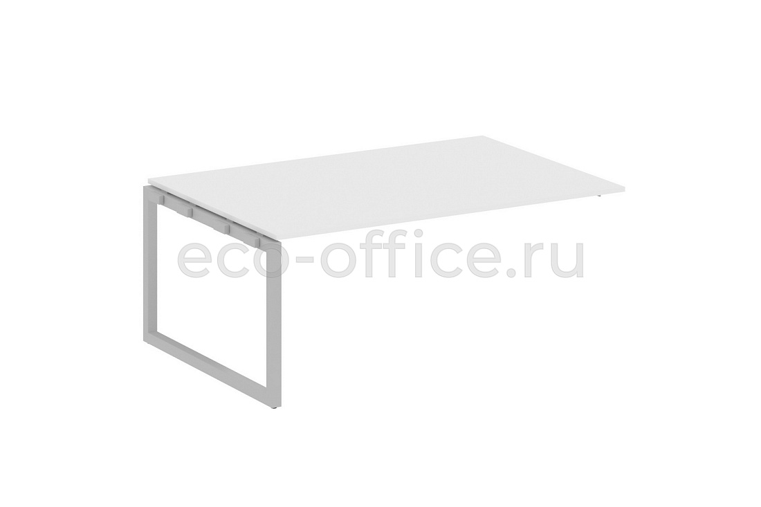 Проходной наборный элемент переговорного стола METAL SYSTEM QUATTRO 5x5 50БО.ППРГ-5 Белый / Серый металл  стоимость