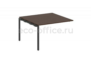 Проходной наборный элемент переговорного стола METAL SYSTEM QUATTRO 4x4 40БП.ППРГ-2 Венге Цаво / Антрацит металл фото