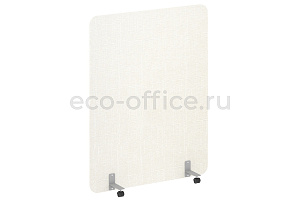 Перегородка на металлических опорах, на роликах R-LINE SOFT AP.R-136-180 Рогожка Romeo 01 / Серый металл фото