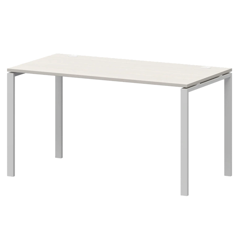 стол на металлокаркасе protech ам-003.60 ясень шимо/белый фото