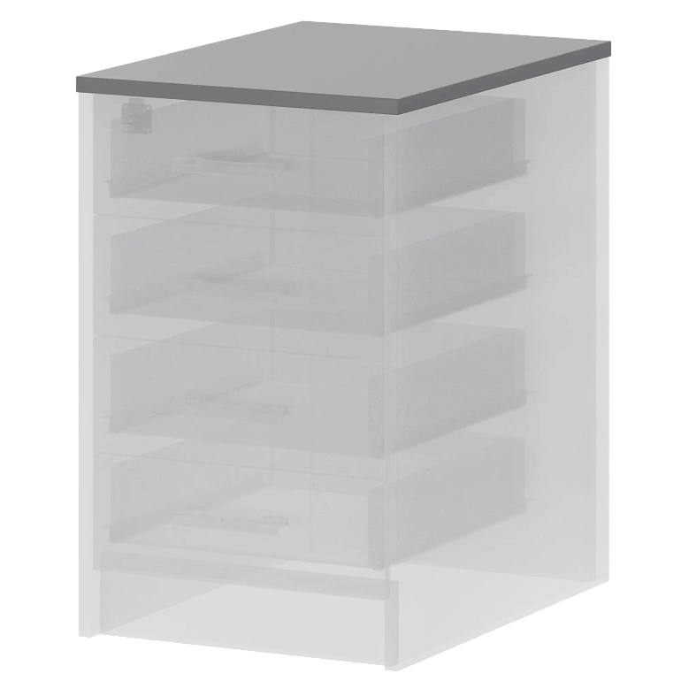 крышка к приставным тумбам protech а-707.60 серый фото