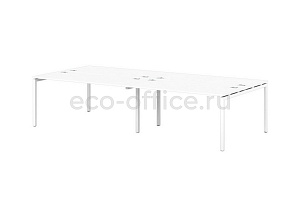 Бенч-система на металлокаркасе 40*40 SENTIDA STEEL S-149 Белый фото