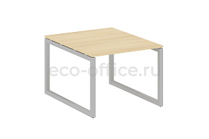 Стол переговорный (1 столешница) METAL SYSTEM QUATTRO 5x5 50БО.ПРГ-1.1 Акация Лорка / Серый металл фото