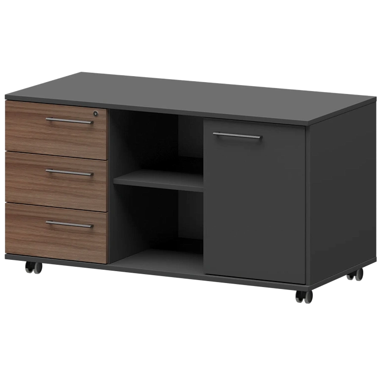 креденция левая protech kzt-62l темный шимо/графит фото