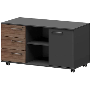 Креденция левая Protech KZT-62L Темный шимо/Графит фото