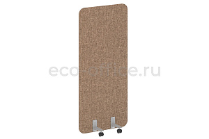 Перегородка на металлических опорах, на роликах R-LINE SOFT AP.R-80-180 Рогожка Romeo 01 / Серый металл фото