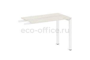 Приставной элемент на П-образном м/к METAL SYSTEM QUATTRO 5x5 50БП.ПР-3 Дуб Наварра / Белый металл фото