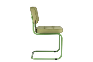 Конференц-кресло ECO-CHAIR COLOMBO Comfort CLM-05 Оливковый велюр / Аспарагус металл фото