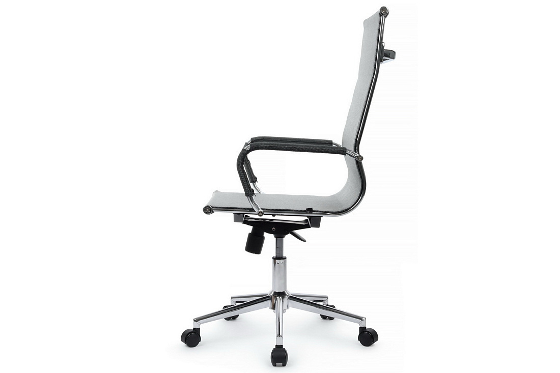 кресло руководителя rv chair hugo 6001-1se серебристо-серая сетка фото
