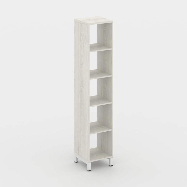 каркас стеллажа 5 яр. style project sn.ks-510 дуб наварра/металл белый фото