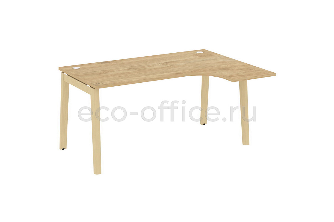 Стол эргономичный правый ONIX WOOD OW.SA-4 (R) Тиквуд Светлый / Дуб Светлый  стоимость