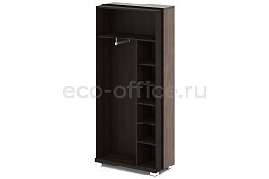 Каркас шкафа для одежды крайний GRACE L-72к Дуб Линдберг тёмный / Tasso Nero фото