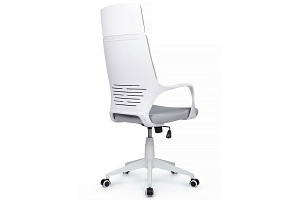 Кресло RV Chair IQ RV 8989 Белый пластик / Светло-серая ткань фото