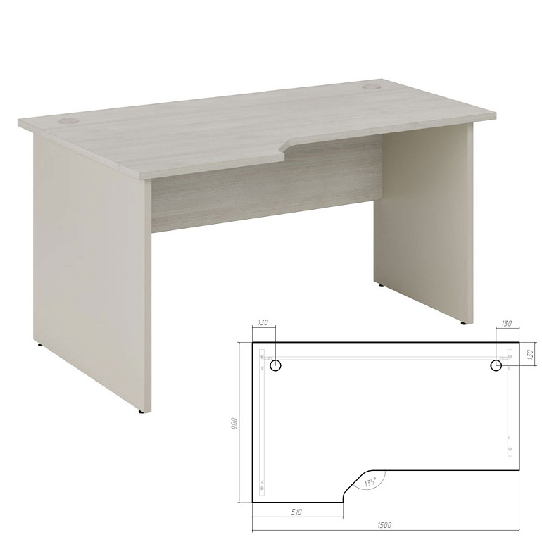 стол эргономичный левый new line nln36315521 фото