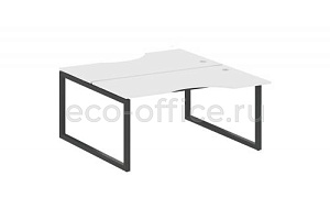 Рабочая станция криволинейная METAL SYSTEM QUATTRO 5x5 50БО.РАС-СА-2.1 Белый / Антрацит металл фото