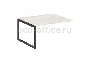 Проходной наборный элемент переговорного стола METAL SYSTEM QUATTRO 5x5 50БО.ППРГ-3 Дуб Наварра / Антрацит металл фото