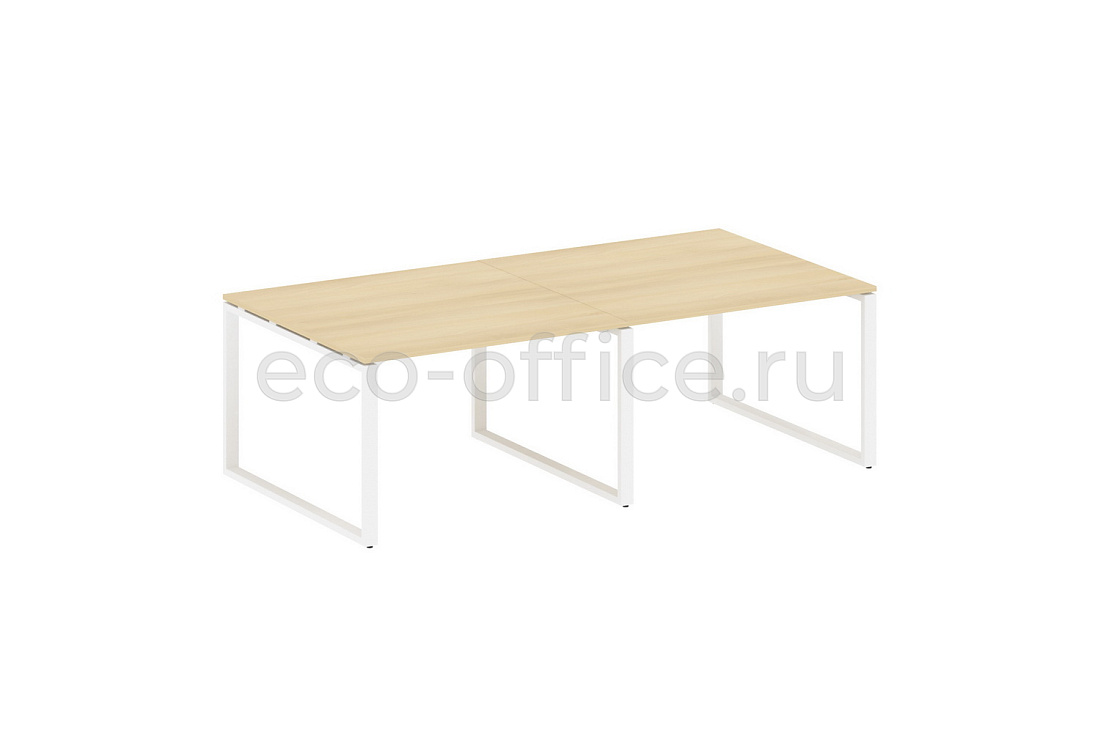 Стол переговорный (2 столешницы) METAL SYSTEM STYLE БО.ПРГ-2.2 Акация Лорка / Белый металл  стоимость