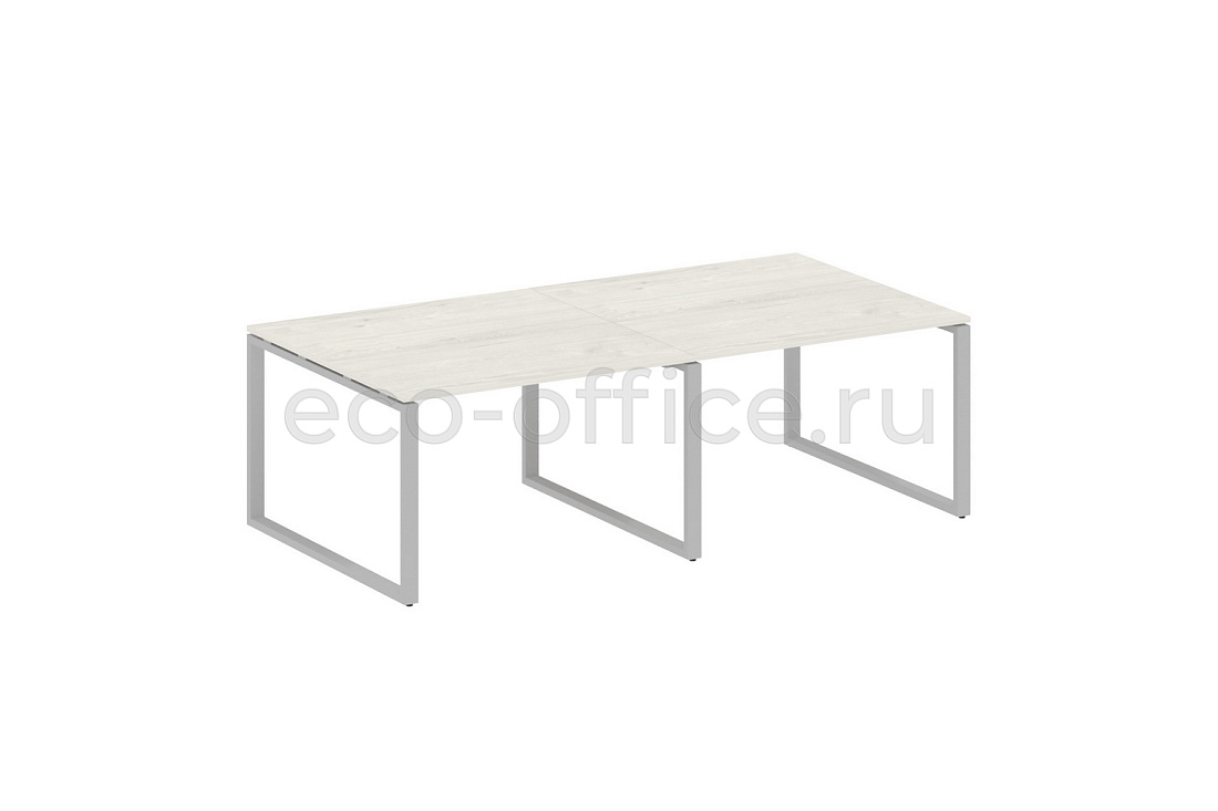 Стол переговорный (2 столешницы) METAL SYSTEM STYLE БО.ПРГ-2.2 Дуб Наварра / Серый металл  стоимость